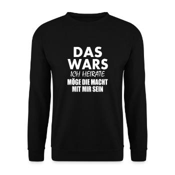 Das wars - Unisex Pullover - Schwarz - Vorne - Alina (178cm) & Michal (187cm)
