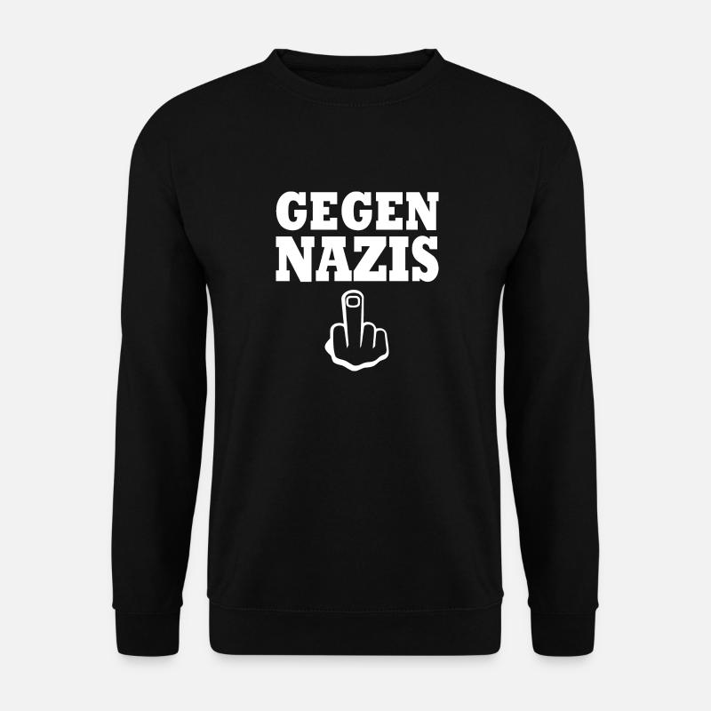 Gegen nazis - Unisex Pullover - Schwarz
