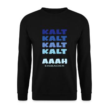 eisbaden winterbader cool icebath kälteresistent - Unisex Pullover - Schwarz - Vorne - Alina (178cm) & Michal (187cm)