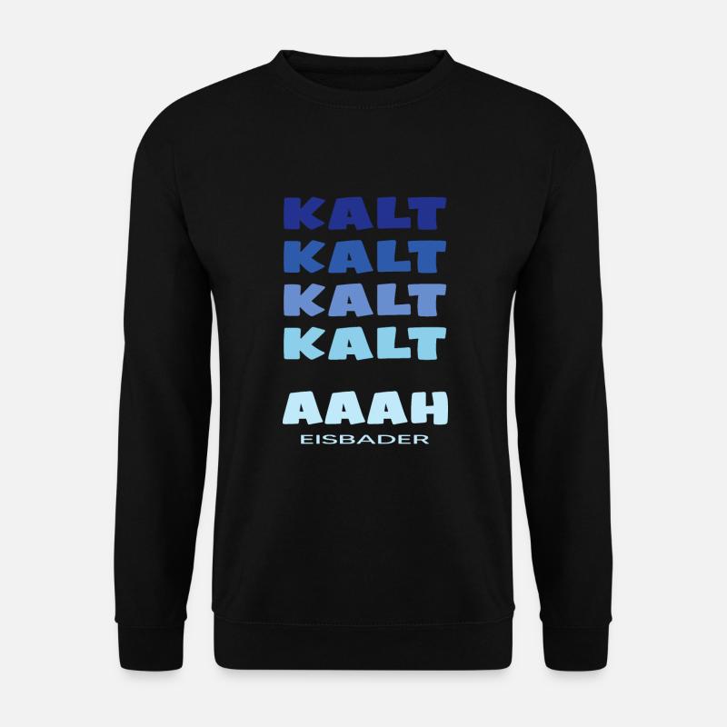 eisbaden winterbader cool icebath kälteresistent - Unisex Pullover - Schwarz