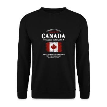 Kanada - Maple Leaf - Canada - Sweat-shirt Unisexe - noir - Devant - Alina (178cm) & Michal (187cm)