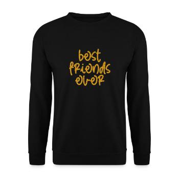 MEILLEURS AMIS DE TOUS LES TEMPS - Sweat-shirt Unisexe - noir - Devant - Alina (178cm) & Michal (187cm)