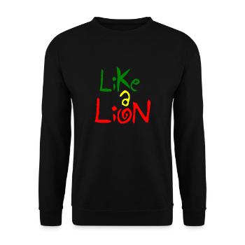 Comme un lion - Sweat-shirt Unisexe - noir - Devant - Alina (178cm) & Michal (187cm)