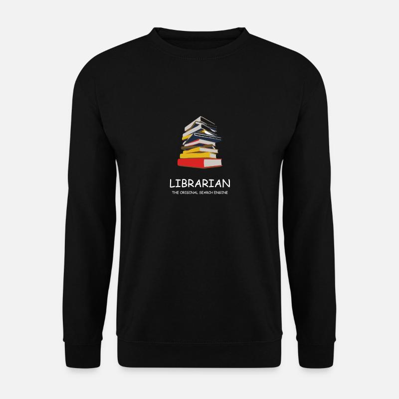 Bücherei Bibliothekarin Bibliothek Bibliothekar - Unisex Pullover - Schwarz
