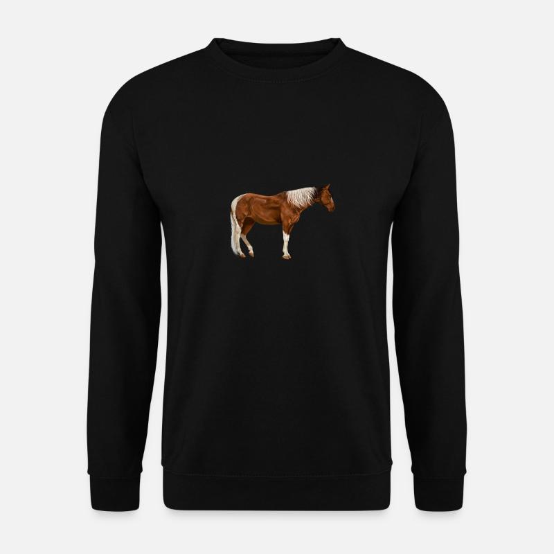 Pferde Pferd - Unisex Pullover - Schwarz