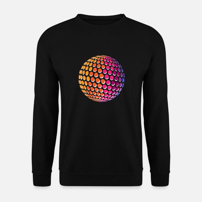 Dotted Rainbow Sphere - Unisex Pullover - Schwarz