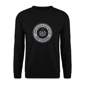 Birthday Gift Father Father's Day Birthday Sco - Unisex Sweatshirt - black - Front - Alina (178cm) & Michal (187cm)