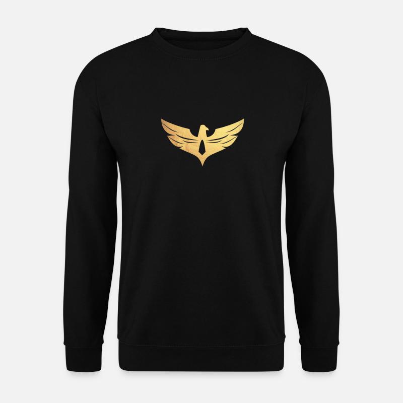Gold Adler - Falke - Unisex Pullover - Schwarz