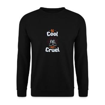 Be Cool Shirt - shake hands black - Unisex Sweatshirt - black - Front - Alina (178cm) & Michal (187cm)