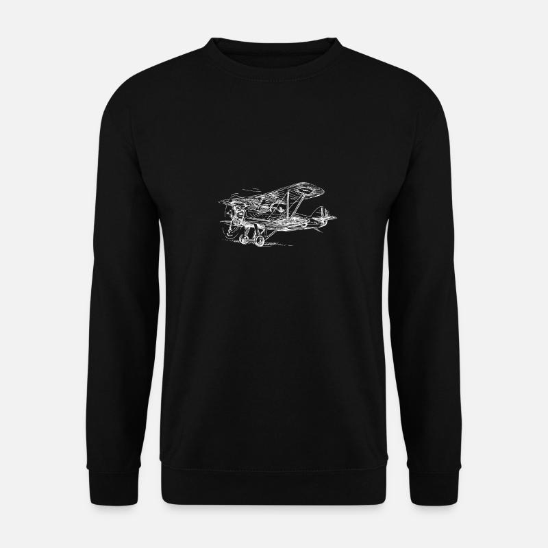plane - Unisex Sweatshirt - black