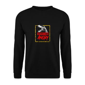 Dinosaurs - Do not be angry - Unisex Sweatshirt - black - Front - Alina (178cm) & Michal (187cm)