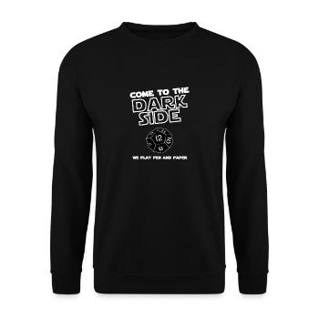 Darkside pen and paper - Unisex Sweatshirt - black - Front - Alina (178cm) & Michal (187cm)