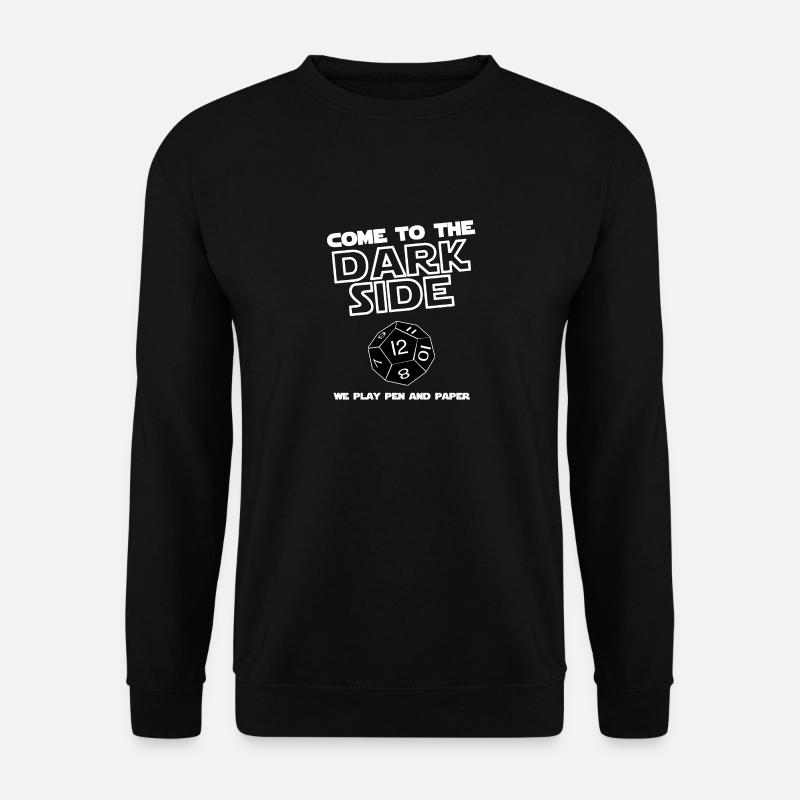 Darkside stylo et du papier - Sweat-shirt Unisexe - noir