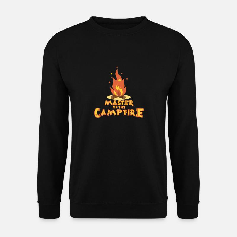 Maître du Feu de camp drôle Camping cadeau - Sweat-shirt Unisexe - noir