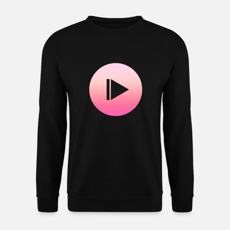 Simple simple pink supeer design/symbol - Unisex Sweatshirt - black