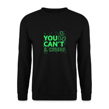 You Cannot B. Cereus Lustiges Biologie Science Tee - Unisex Pullover - Schwarz - Vorne - Alina (178cm) & Michal (187cm)