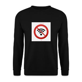 No signal - Unisex Sweatshirt - black - Front - Alina (178cm) & Michal (187cm)