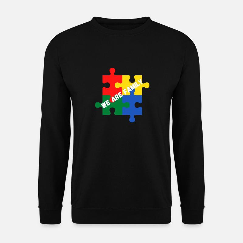 We are family. Wir sind eine Familie - Unisex Pullover - Schwarz