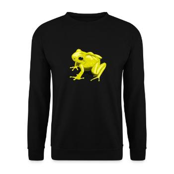 grenouille flèche empoisonnée jaune - Sweat-shirt Unisexe - noir - Devant - Alina (178cm) & Michal (187cm)