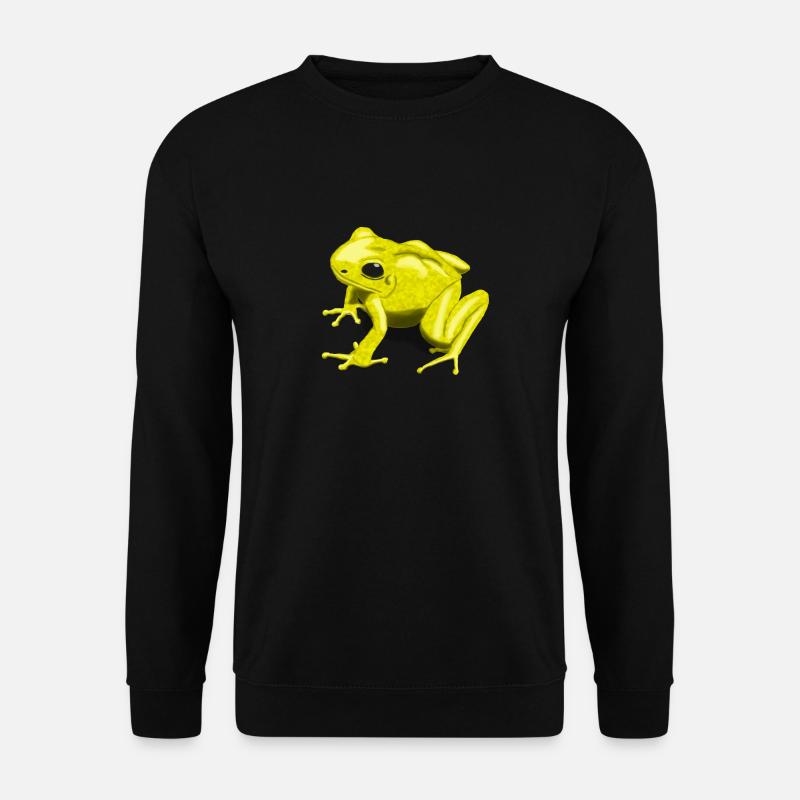 grenouille flèche empoisonnée jaune - Sweat-shirt Unisexe - noir
