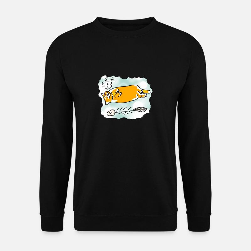 Glückliche Katze - Unisex Pullover - Schwarz