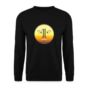yeux de suricate en tête de pièce - Sweat-shirt Unisexe - noir - Devant - Alina (178cm) & Michal (187cm)