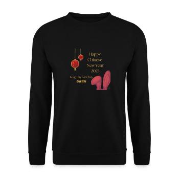 Chinese new year 2023 - Unisex Sweatshirt - black - Front - Alina (178cm) & Michal (187cm)