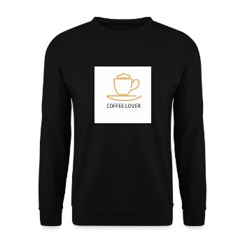 Coffee Lover - Unisex Pullover - Schwarz - Vorne - Alina (178cm) & Michal (187cm)