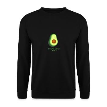 AVOCADO LOVE - Unisex Pullover - Schwarz - Vorne - Alina (178cm) & Michal (187cm)
