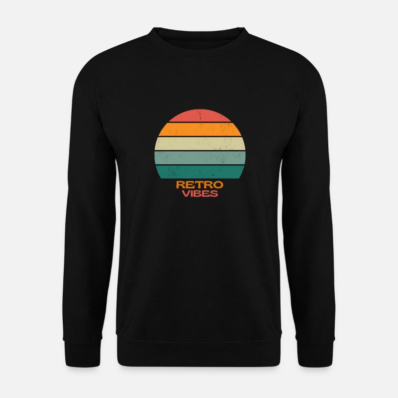 RETRO VIBES - Unisex Pullover - Schwarz