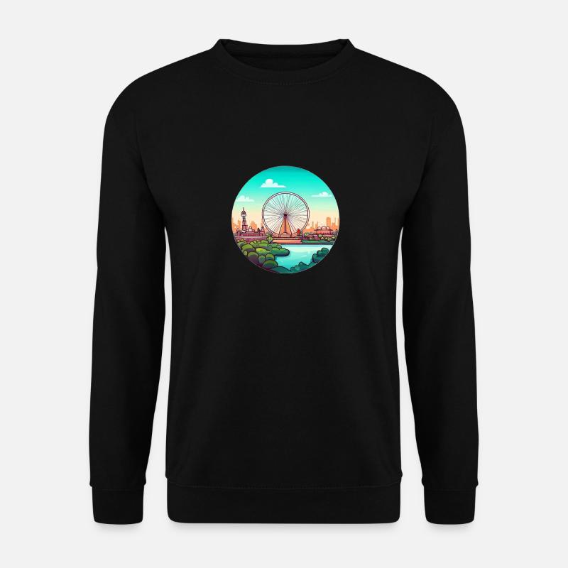 London Eye - Unisex Pullover - Schwarz