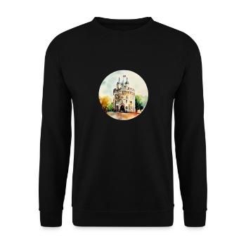 Tour du drapeau de Londres - Sweat-shirt Unisexe - noir - Devant - Alina (178cm) & Michal (187cm)