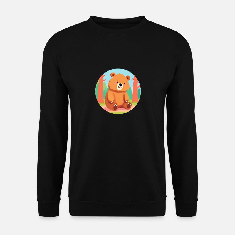 Waldesfreude Bär - Unisex Pullover - Schwarz