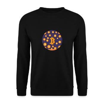 Bitcoin Cosmos - Sweat-shirt Unisexe - noir - Devant - Alina (178cm) & Michal (187cm)