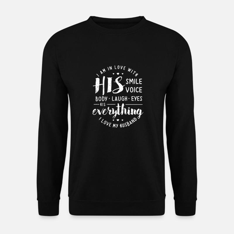 J'aime mon cadeau mari - Sweat-shirt Unisexe - noir