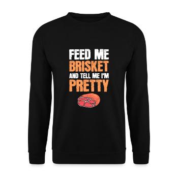 Barbecue - Sweat-shirt Unisexe - noir - Devant - Alina (178cm) & Michal (187cm)