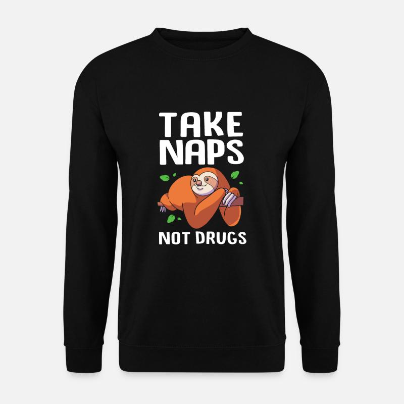 Drug-free addiction addicted - Unisex Sweatshirt - black