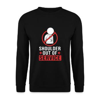 Broken Arm Bone Fracture - Unisex Sweatshirt - black - Front - Alina (178cm) & Michal (187cm)