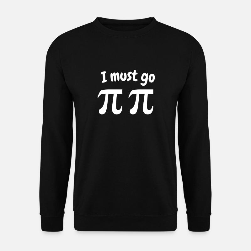 pi witz WC Toilette Mathe - Unisex Pullover - Schwarz