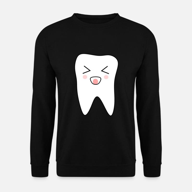 Zahn, Zähne, Zahnarzt - Unisex Pullover - Schwarz