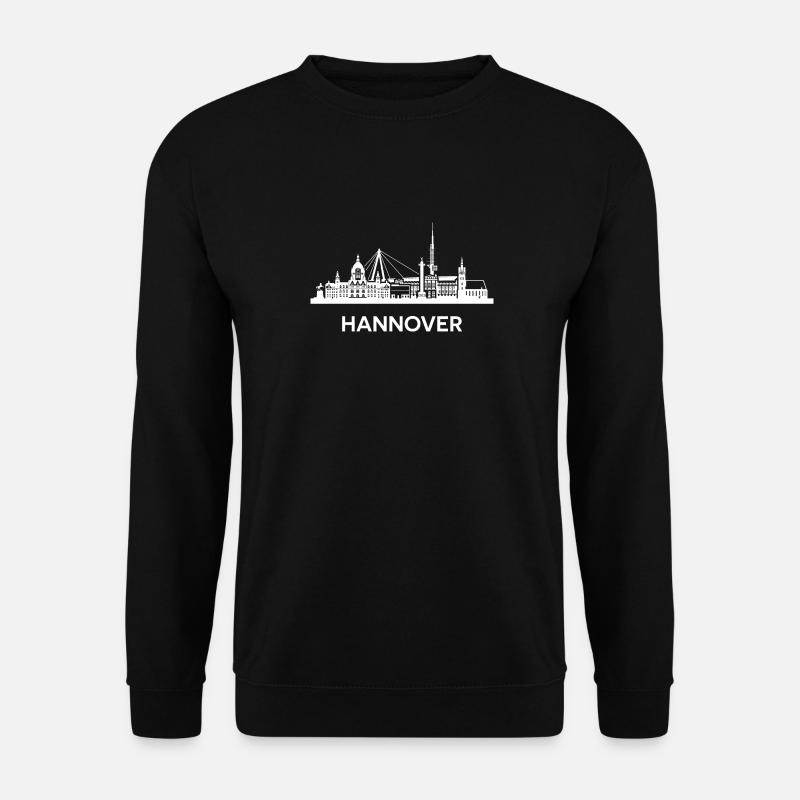 Hannover, weiß - Unisex Pullover - Schwarz
