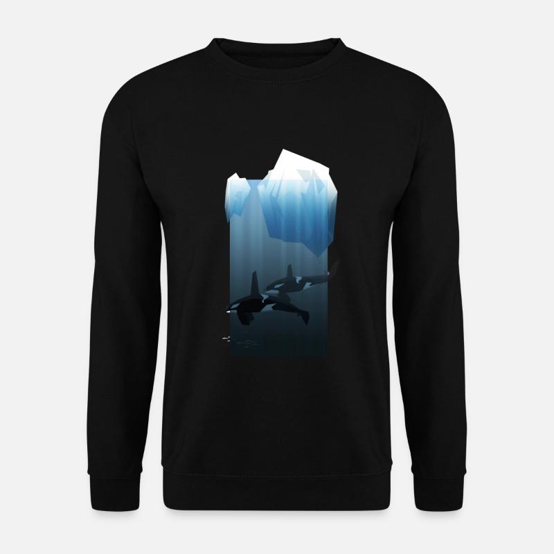 Schwertwal - Unisex Pullover - Schwarz
