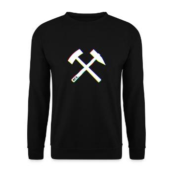 Schlägel & Eisen - Erzgebirge Mode et habillement - Sweat-shirt Unisexe - noir - Devant - Alina (178cm) & Michal (187cm)