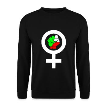 Women life freedom - Unisex Pullover - Schwarz - Vorne - Alina (178cm) & Michal (187cm)