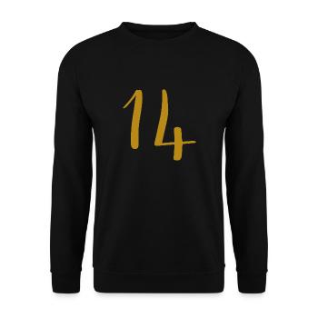 14 - Sweat-shirt Unisexe - noir - Devant - Alina (178cm) & Michal (187cm)