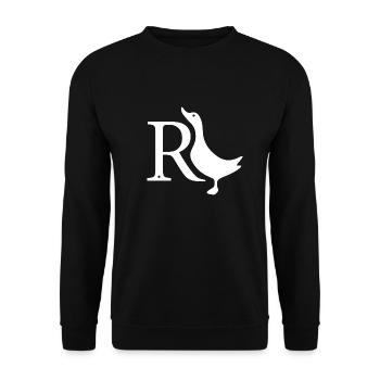 R duck pension pensioner retirement gift pensioner - Unisex Sweatshirt - black - Front - Alina (178cm) & Michal (187cm)