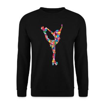 Roller Skate Kids Roller Skating Girls Roller Skates - Unisex Sweatshirt - black - Front - Alina (178cm) & Michal (187cm)