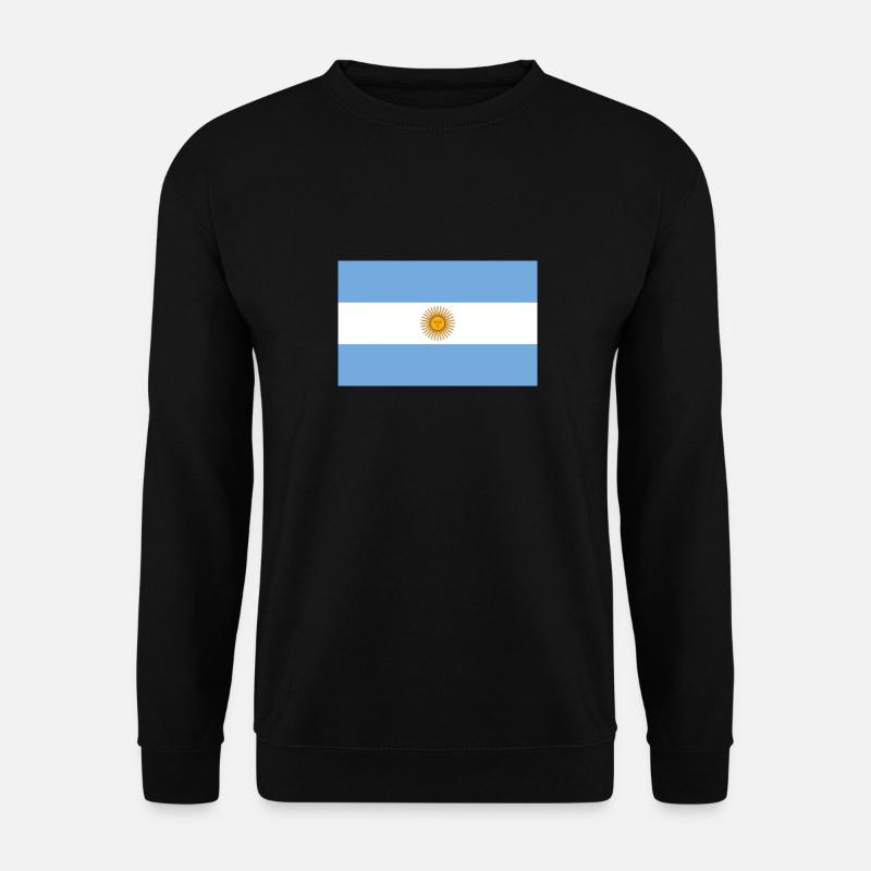 Nationalflagge von Argentinien - Unisex Pullover - Schwarz