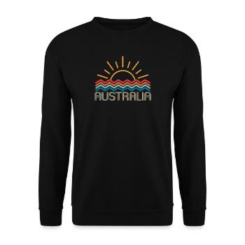 AUSTRALIA - Unisex Sweatshirt - black - Front - Alina (178cm) & Michal (187cm)