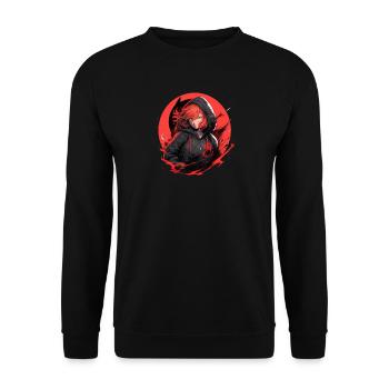Karate Girl - Tina - Unisex Pullover - Schwarz - Vorne - Alina (178cm) & Michal (187cm)